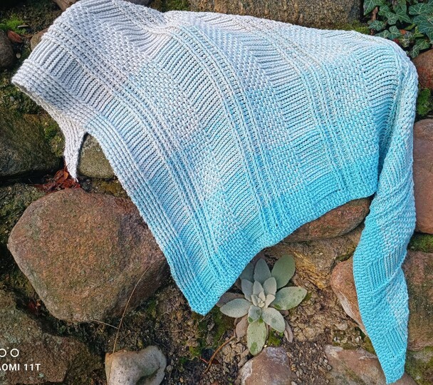 Häkelanleitung "Juste" asymetrisches Tuch