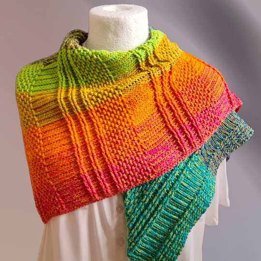 Häkelanleitung "Juste" asymetrisches Tuch