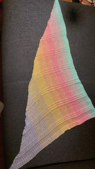 Häkelanleitung "Juste" asymetrisches Tuch