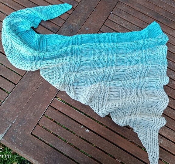 Häkelanleitung "Juste" asymetrisches Tuch