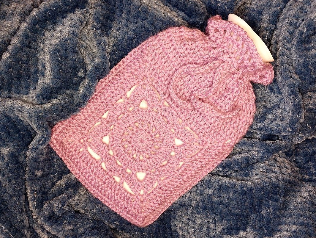 Wärmflaschenbezug "Flauschi", Häkeln, alle Größen