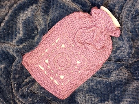 Wärmflaschenbezug "Flauschi", Häkeln, alle Größen