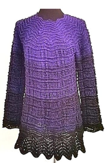 Pullover Elegancia, Häkelanleitung