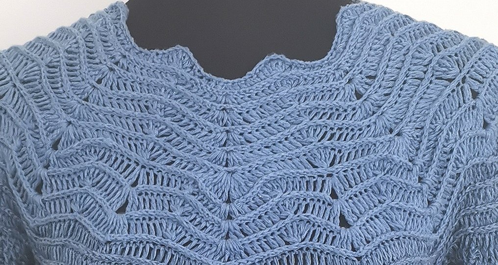 Pullover Elegancia, Häkelanleitung