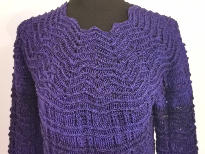 Pullover Elegancia, Häkelanleitung