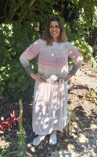 Pullover Elegancia, Häkelanleitung