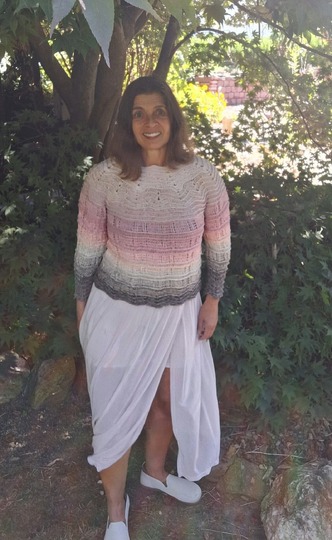 Pullover Elegancia, Häkelanleitung