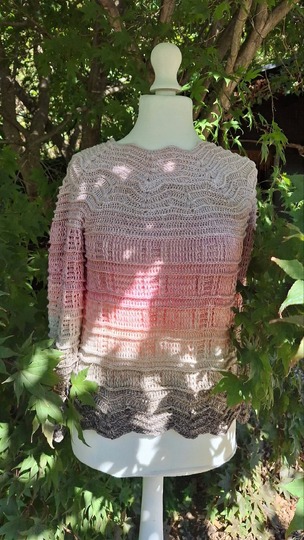 Pullover Elegancia, Häkelanleitung