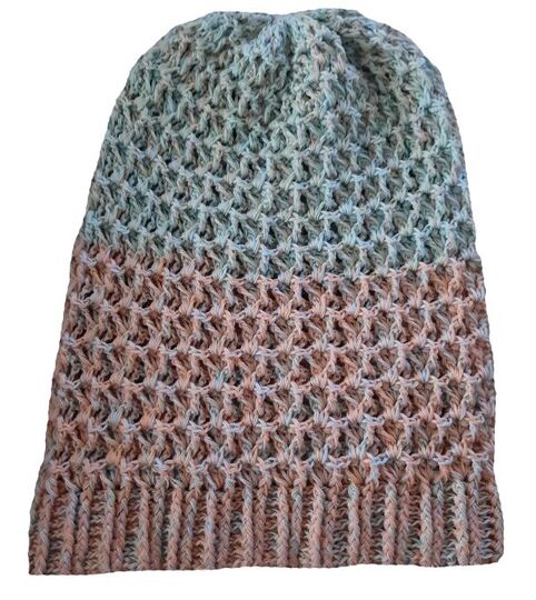 Häkelanleitung Mütze und Schal Meshy