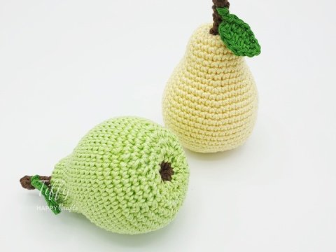 Die perfekte Birne Häkelanleitung PDF in Englisch und Deutsch
