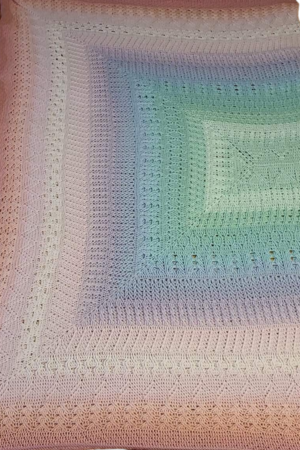 Häkelanleitung Kuscheldecke Saon