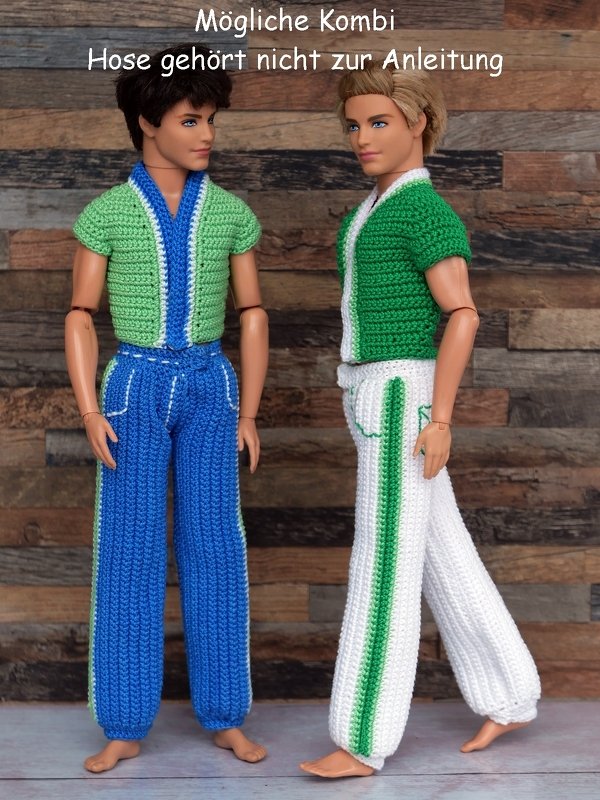 Shirt-Jacke für den kleinen Puppenmann - Bild 2