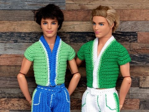 Shirt-Jacke für den kleinen Puppenmann