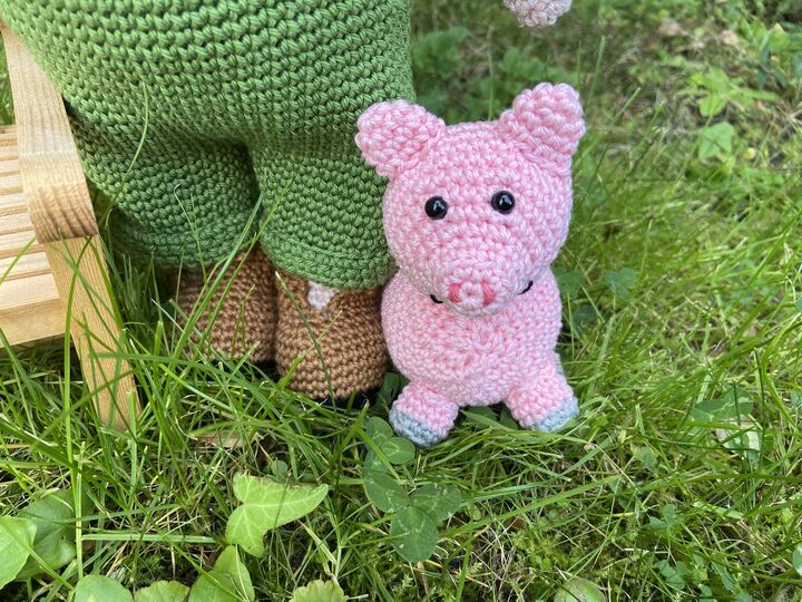 Häkelanleitung - Bauer Bertram und seine Tiere