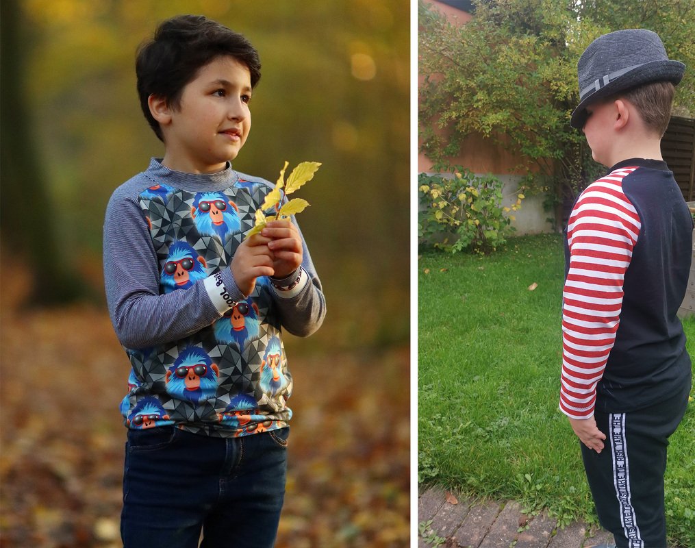 Glenni Kinder Raglanshirt von 92 - 164