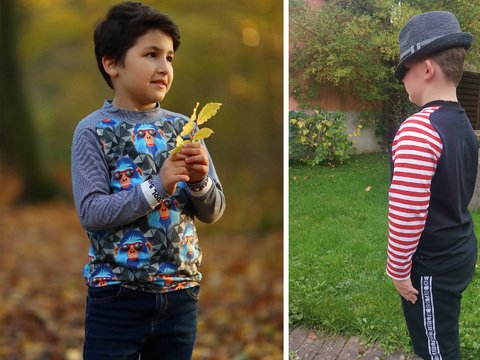 Glenni Kinder Raglanshirt von 92 - 164