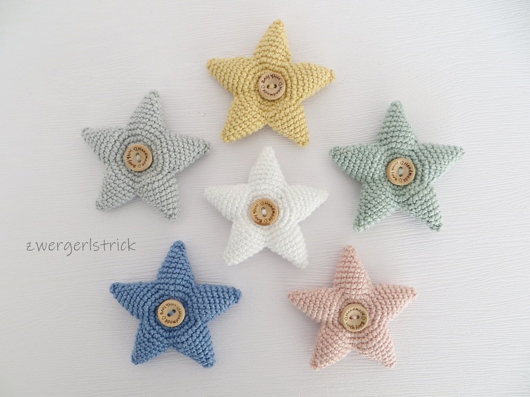 kleine Sterne - schnell aus Wollresten häkeln - Bild 6