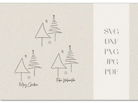 Grußkarten plotten Plotterdatei Weihnachten svg Datei für Schneideplotter