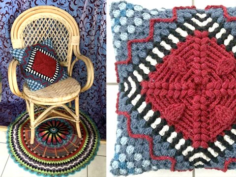 hübsches Kissen "EMMA PIEL"