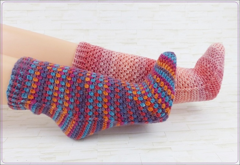 EasySoks18 Häkelanleitung für Socken die leicht & schnell gehäkelt sind
