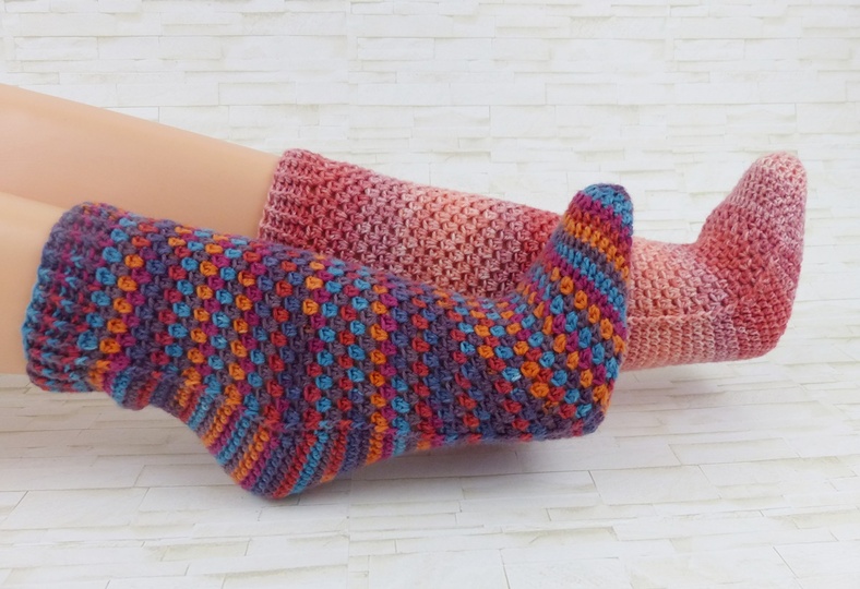 EasySoks18 Häkelanleitung für Socken die leicht & schnell gehäkelt sind
