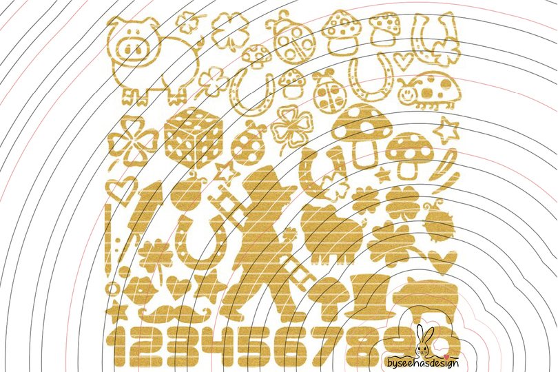Glück Symbole Plotterdatei SVG DXF