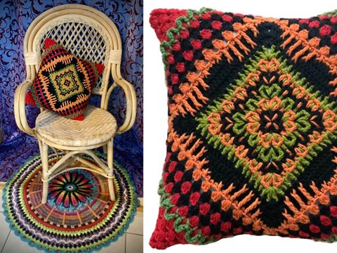 schickes  Kissen "Plum"