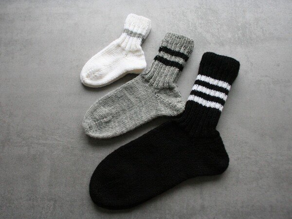 Tennissocken knitting pattern tennis socks all sizes from baby to adult