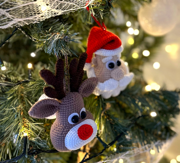 Christmas ornament tree's toy Rudolph