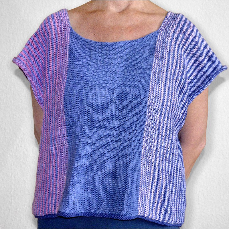 Quergestrickt Oversize-Shirt "Bullerbü" - Bild 3