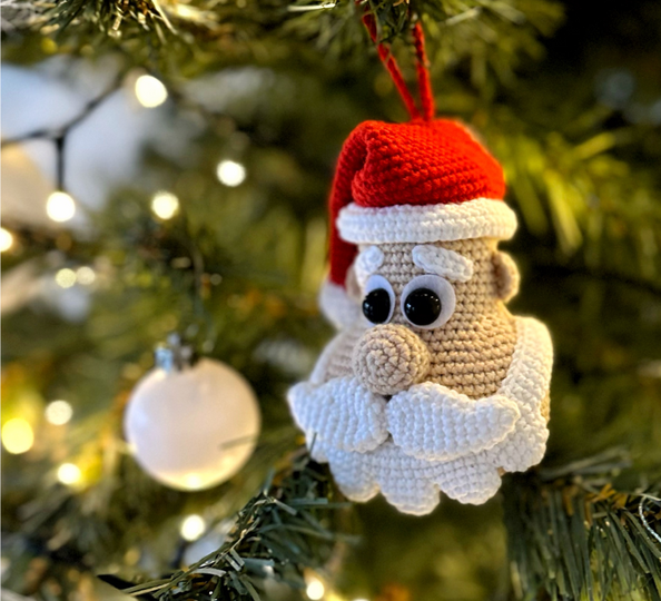 Set von Häkelanleitungen Weihnachtsmann und Rudolf