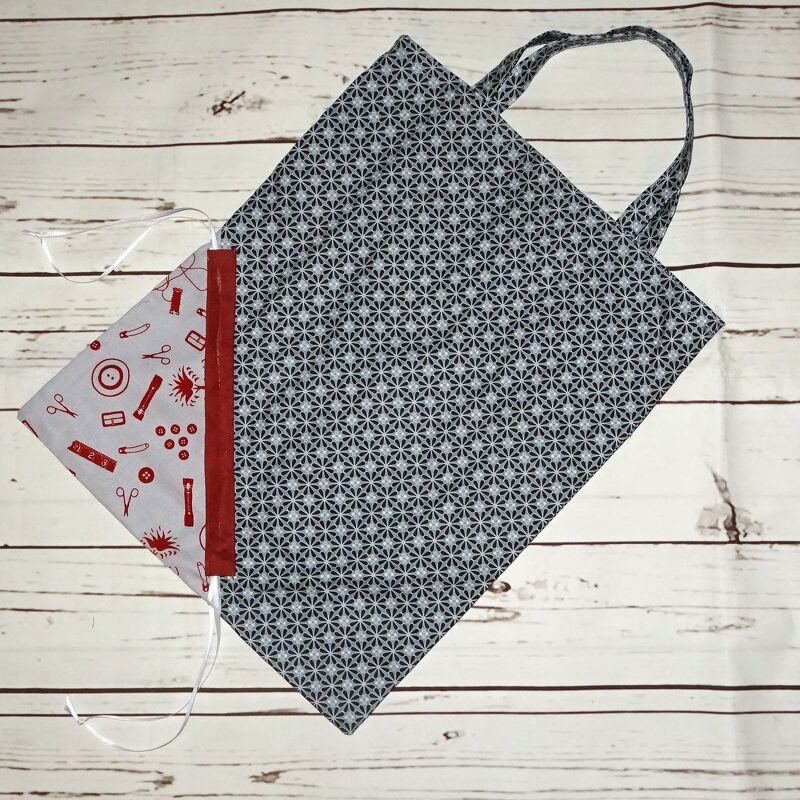 Beutel mit Ecke Falttasche nähen mit Schnittmuster