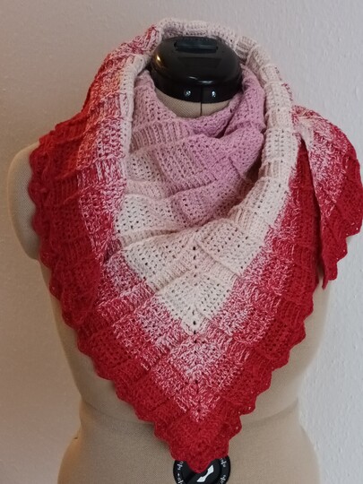 Häkelanleitung für das Dreieckstuch "only Stripes"