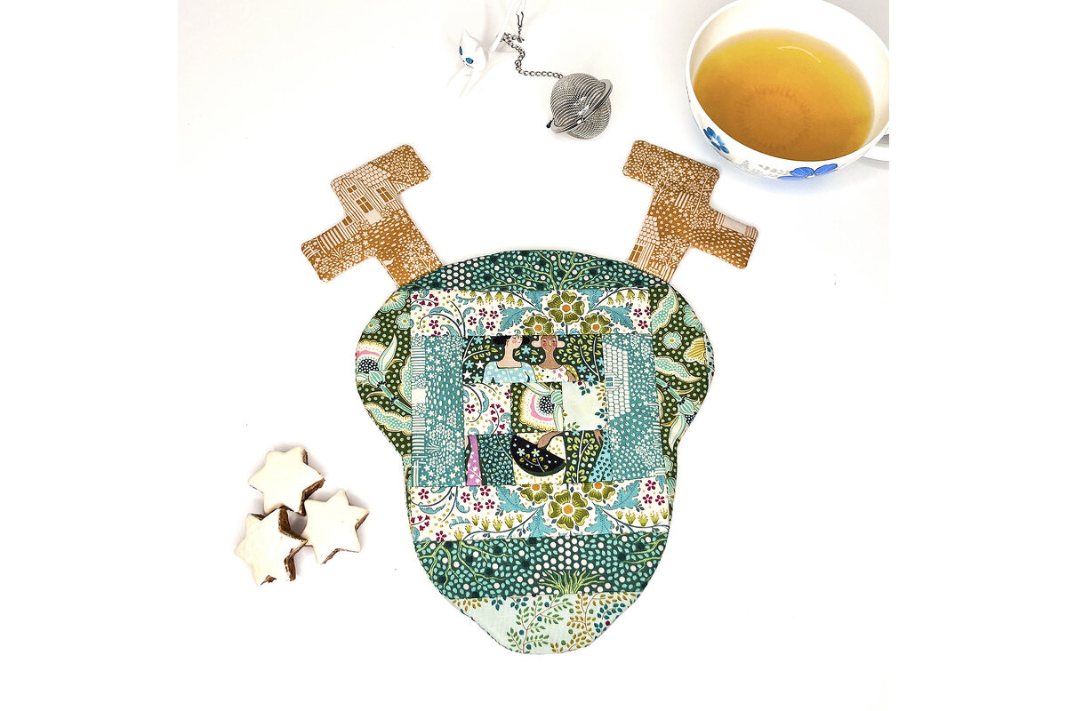 Elch Mug Rug, Untersetzer für Tee und Snacks