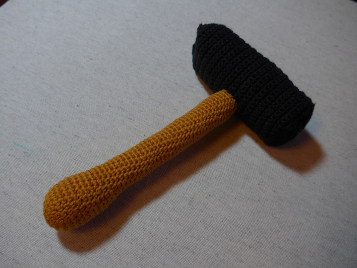 Hammer und Nägel, Häkelanleitung