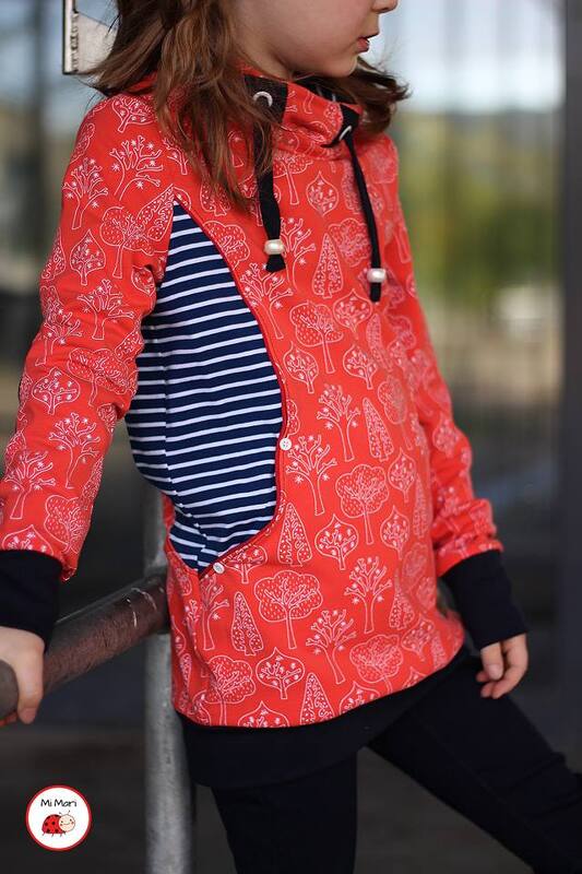 Hoodie Kinder – E-Book Schnittmuster Gr. 74-176 – dein Manuc #130 - Bild 6