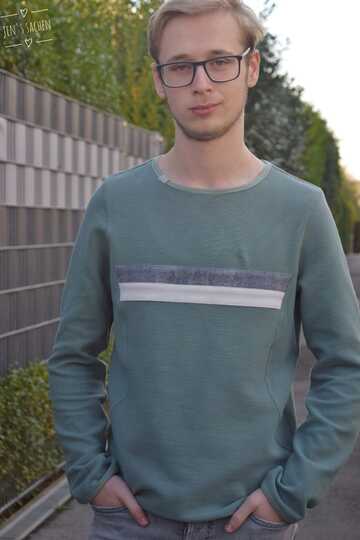 Hoodie Herren – E-Book Schnittmuster Gr. XS-4XL – sein Manuc #134