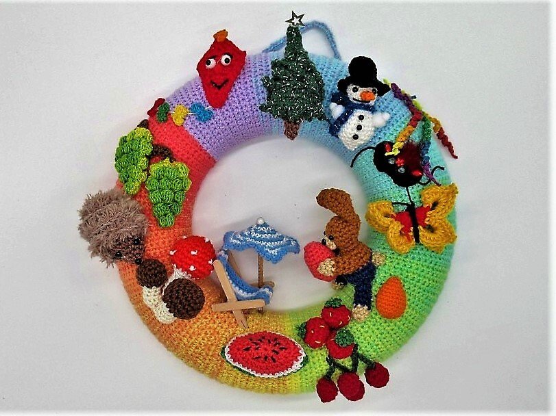 Häkelanleitung Türkranz Jahreskreis