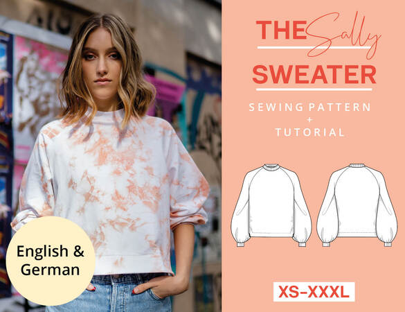 Easy Sweater Sewing Pattern XS-XXXL PDF Instant Download Women's