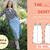 Sewing pattern skirt in midi length, XS-XXXL, Easy with video tutorial