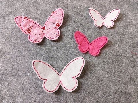 Stickdatei Schmetterling 3D Rahmen 10x10 (4x4"), 2 Größen, Flügel