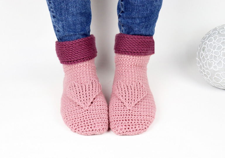 3 PDFs-Sparset: Mütze + Socken + Handschuhe mit dem Herz