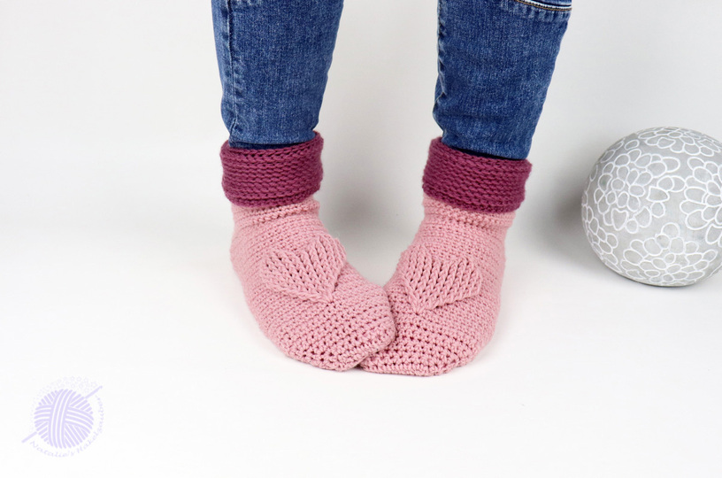 3 PDFs-Sparset: Mütze + Socken + Handschuhe mit dem Herz