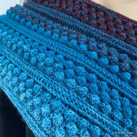 Noppi - cosy crochet loop