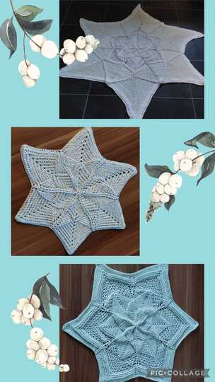 Erweiterung zum Sternendeckchen "Christmas Love" - mittelgroß und XL Vergrö