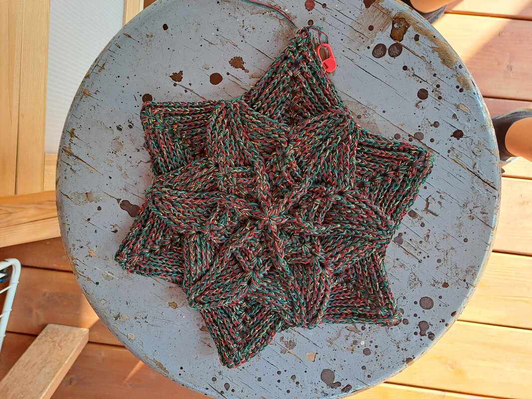 Komplettanleitung Sparpaket - Grosse Sternendecke " Christmas Love " - Bild 17