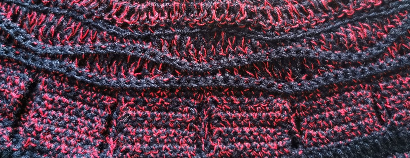 Pullover/Tunika/Kleid Kaminfeuer, Häkelanleitung