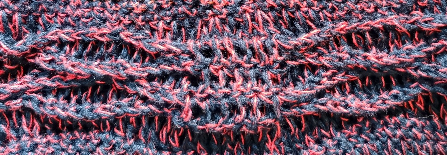 Pullover/Tunika/Kleid Kaminfeuer, Häkelanleitung
