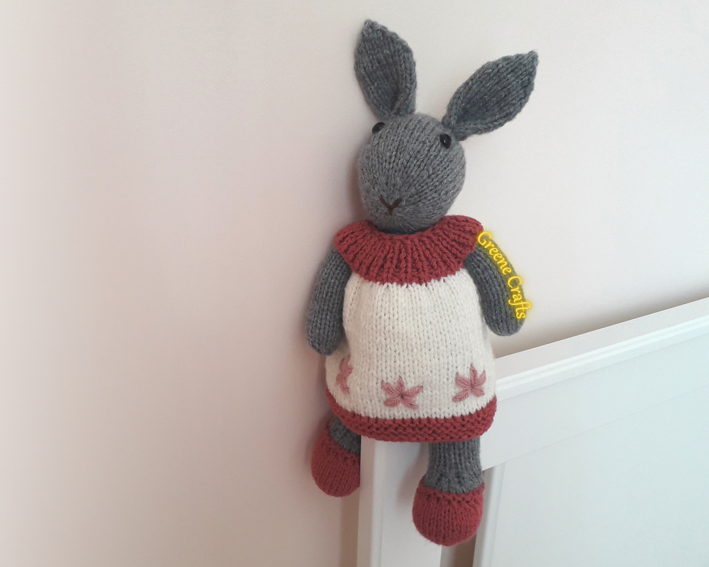 Chamomile, the Bunny Girl - Toy Knitting Pattern - Image 2
