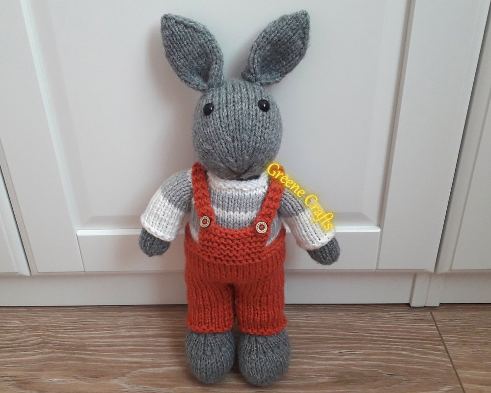 Raisin, the Bunny Boy - Toy Knitting Pattern - Image 3